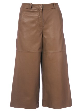 брюки шкіряні WEEKEND MAX MARA: фото 1 - Invogue